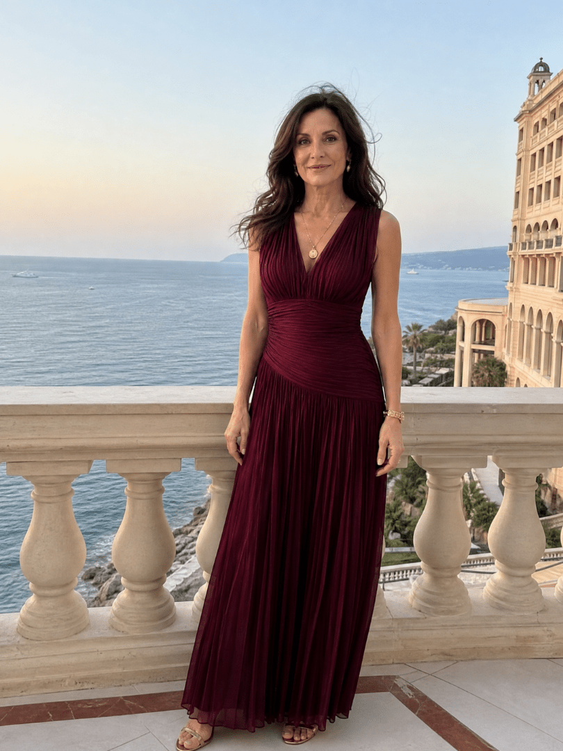 Lemar | Vestido Midi Plisado sin Mangas - SC