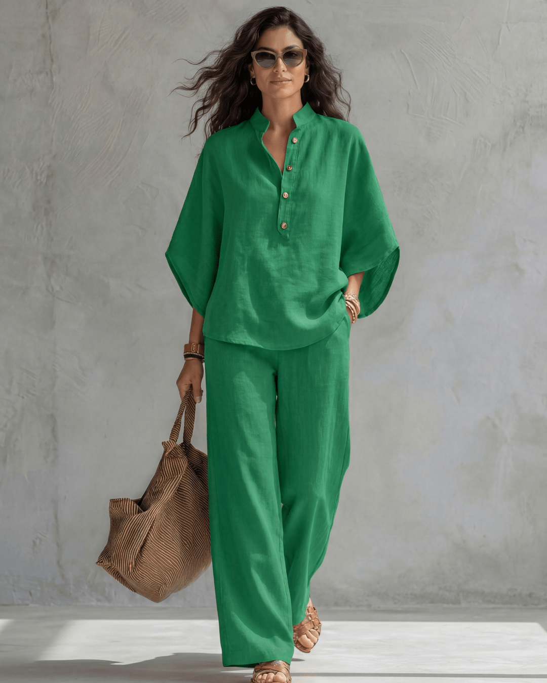 Elena | Conjunto Mujer de Algodón y Lino - SC