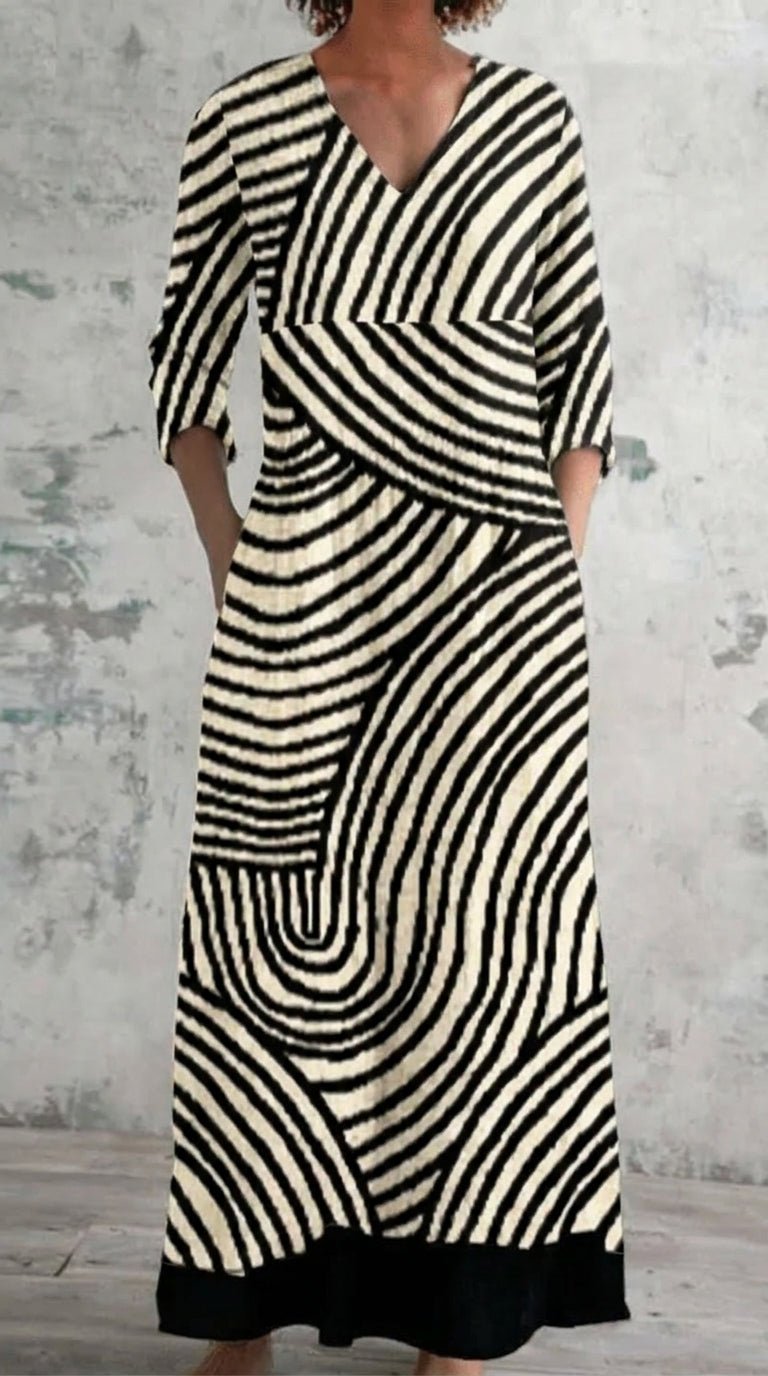 Karoline Vestido Estampado - Elegancia y Estilo - SC