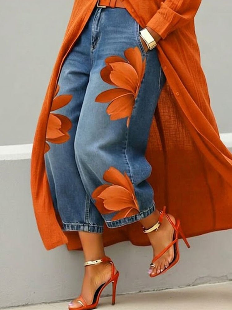 FLORA | Jeans Anchos + Camisa GRATIS - SC