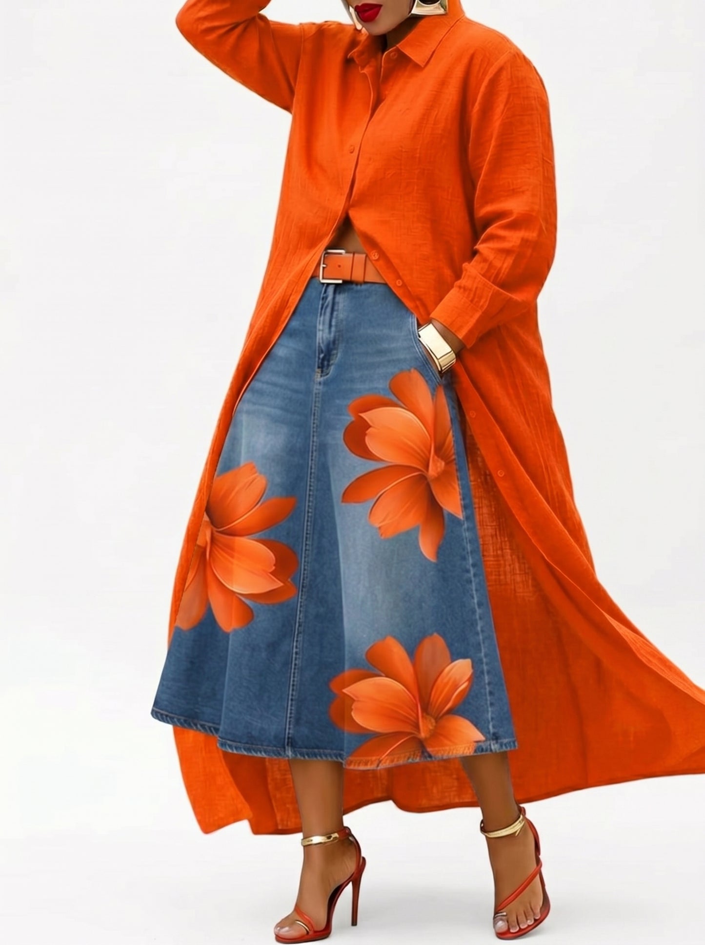 FLORENCIA | Falda Larga + Camisa GRATIS - SC