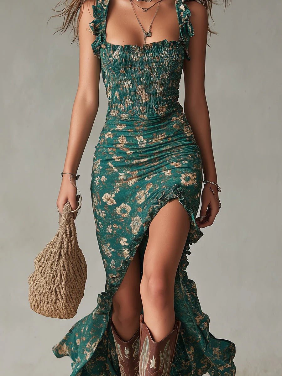 Zara | Vestido Maxi Boho Retro - SC