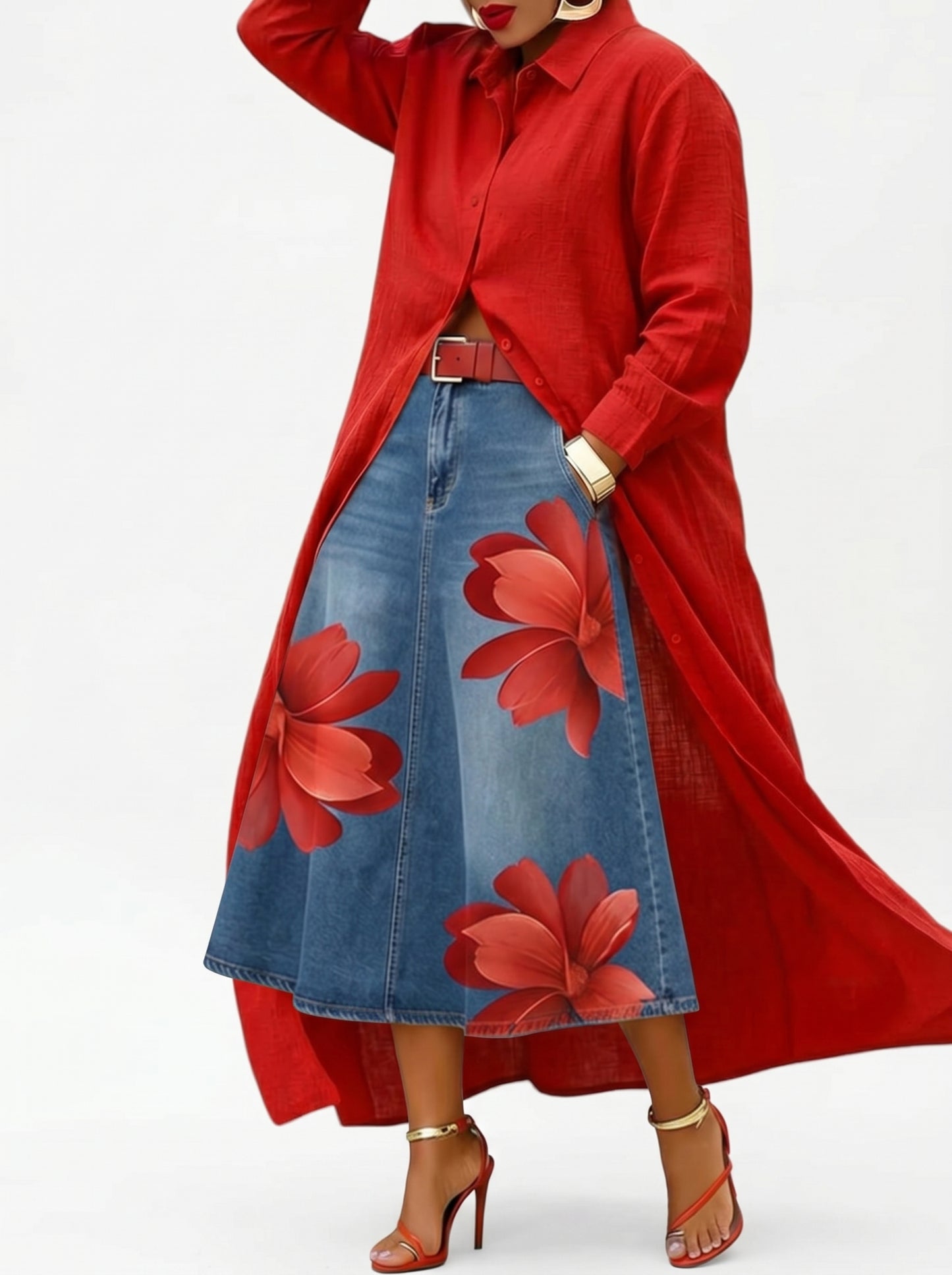 FLORENCIA | Falda Larga + Camisa GRATIS - SC