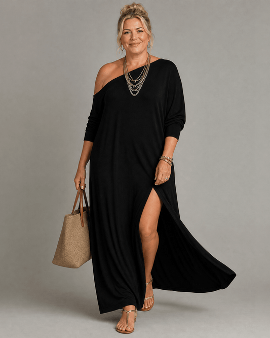 Asterelle | Vestido Midi de un Sólo Hombro - SC