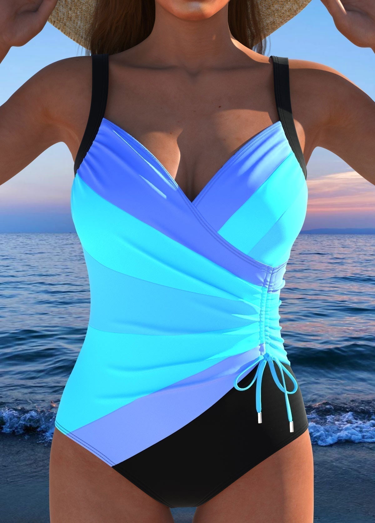Éloria | Traje de Baño Elegante con Estampado Colorido - SC