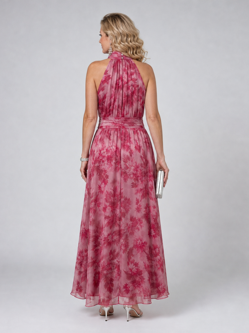 Avien | Vestido midi suave con escote halter