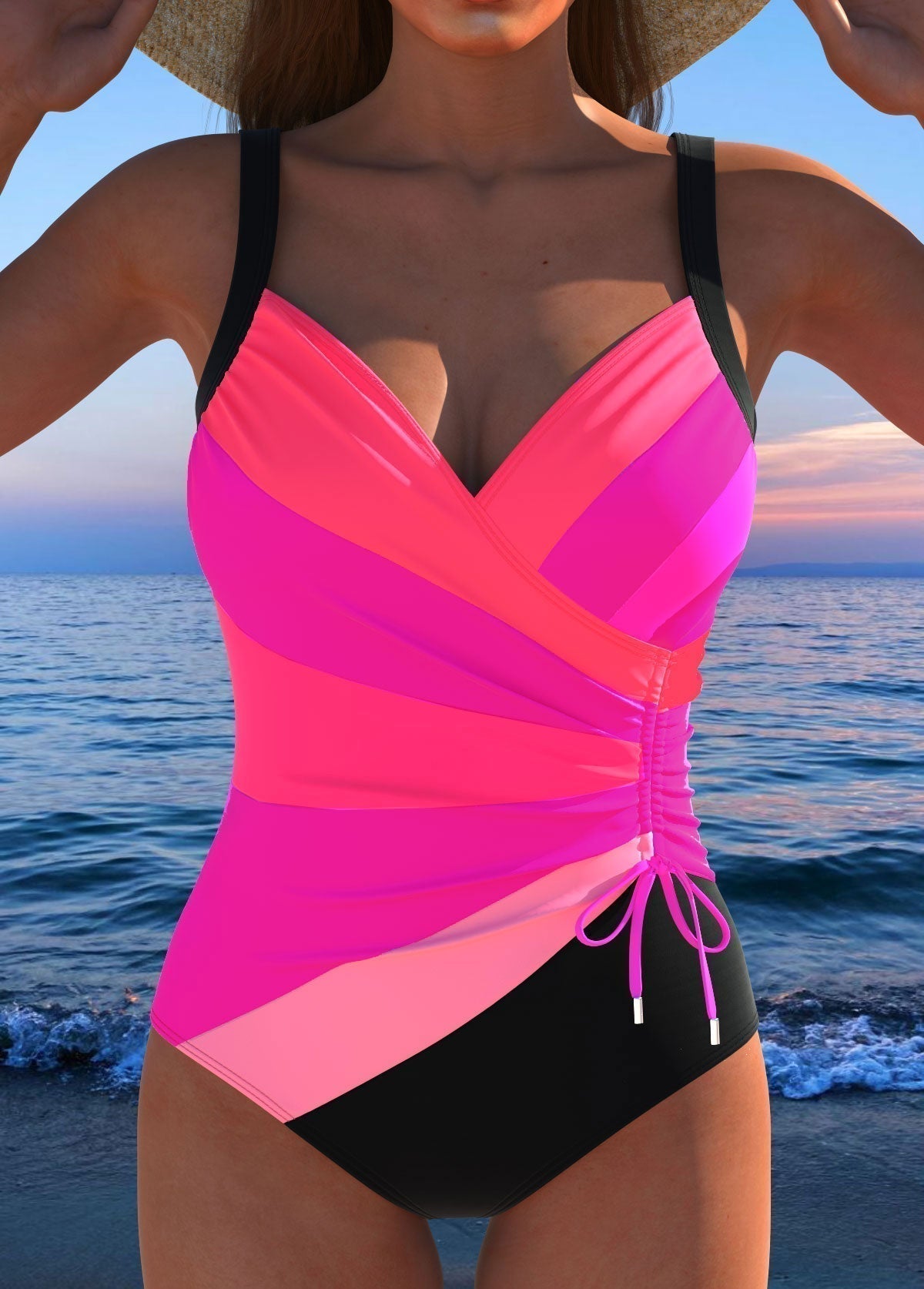 Éloria | Traje de Baño Elegante con Estampado Colorido - SC
