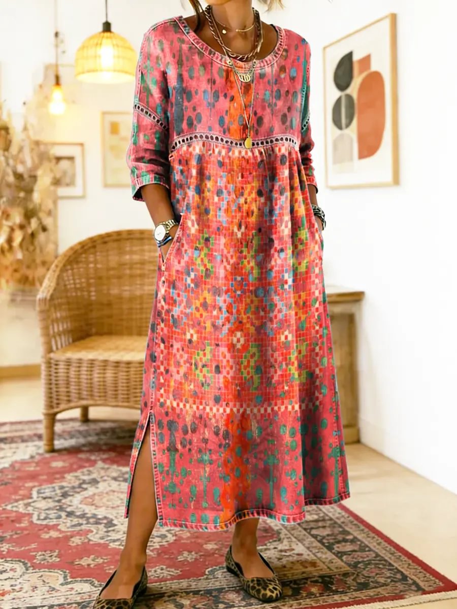Francisca | Vestido Estampado Elegante - SC