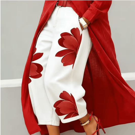 FLORA | Jeans Anchos + Camisa GRATIS - SC
