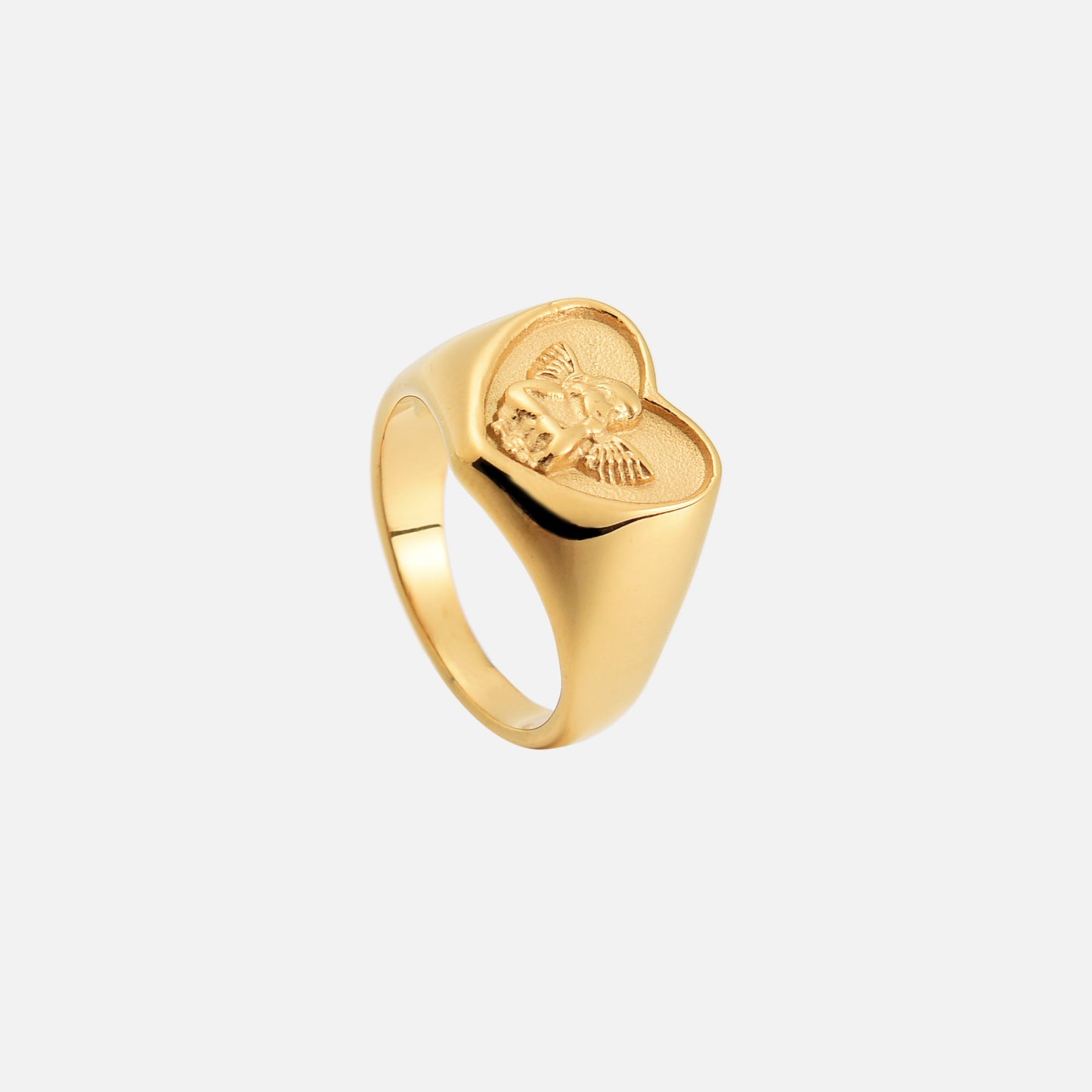 Anillo de ángel en forma de corazón
