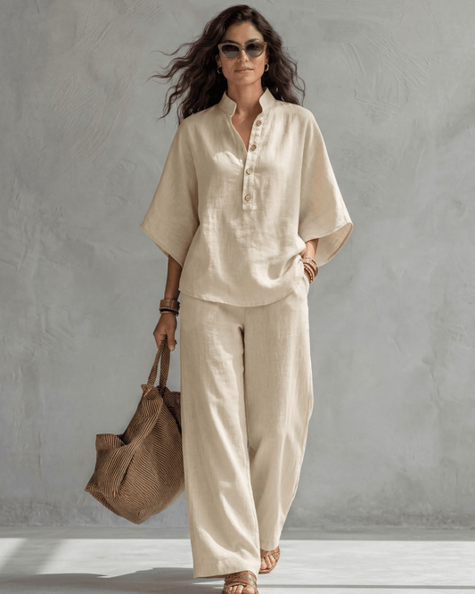 Elena | Conjunto Mujer de Algodón y Lino - SC