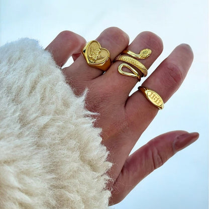 Anillo de ángel en forma de corazón