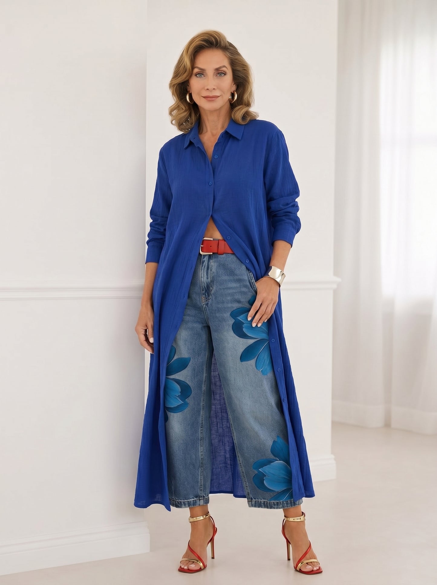 FLORA | Jeans Anchos + Camisa GRATIS