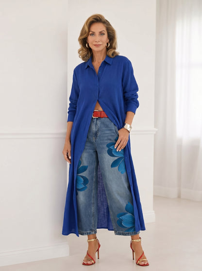 FLORA | Jeans Anchos + Camisa GRATIS