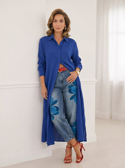 FLORA | Jeans Anchos + Camisa GRATIS