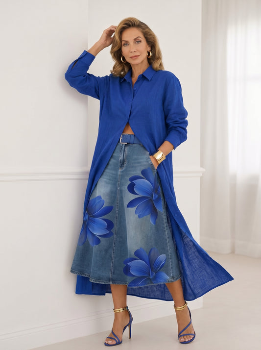 FLORENCIA | Falda Larga + Camisa GRATIS