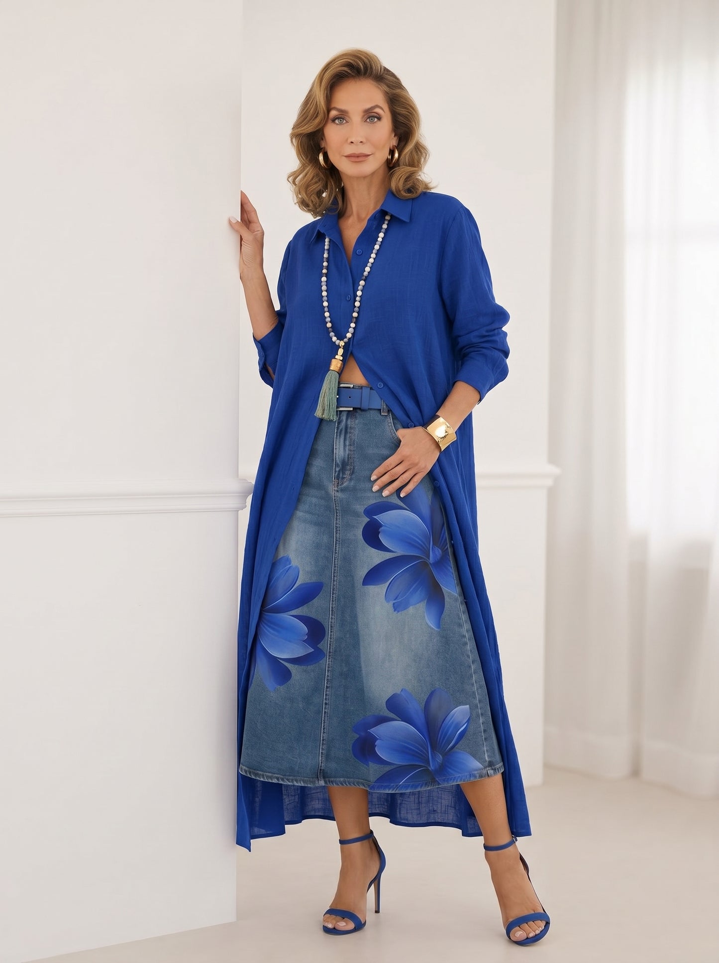 FLORENCIA | Falda Larga + Camisa GRATIS