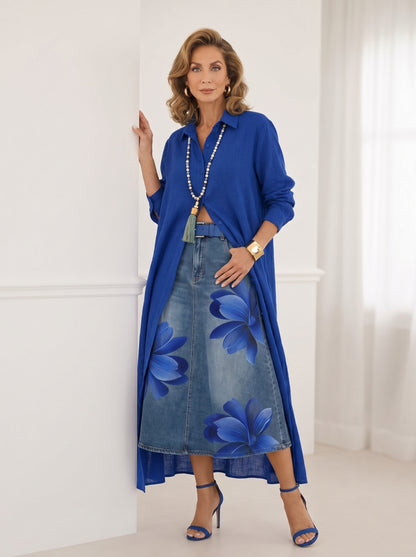 FLORENCIA | Falda Larga + Camisa GRATIS