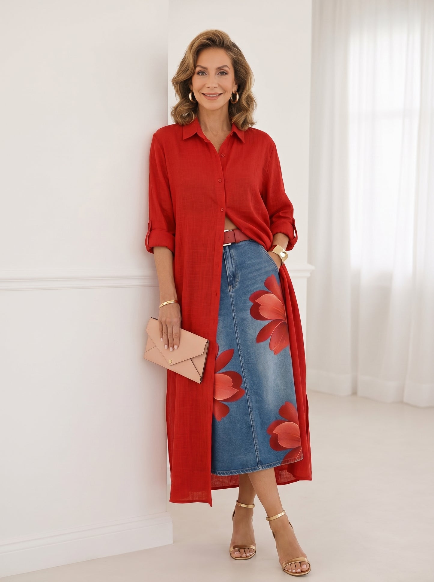 FLORENCIA | Falda Larga + Camisa GRATIS