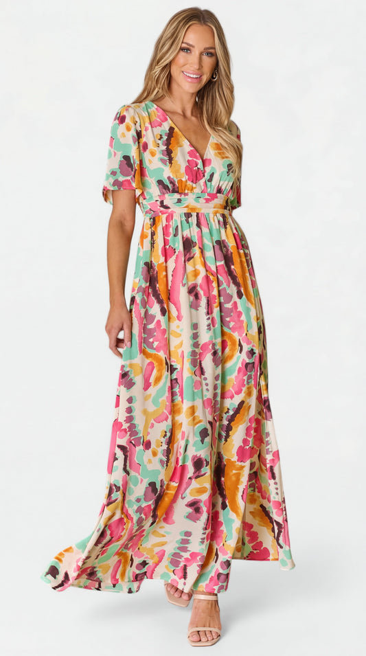 Yuki | Vestido Tie - Dye V - SC