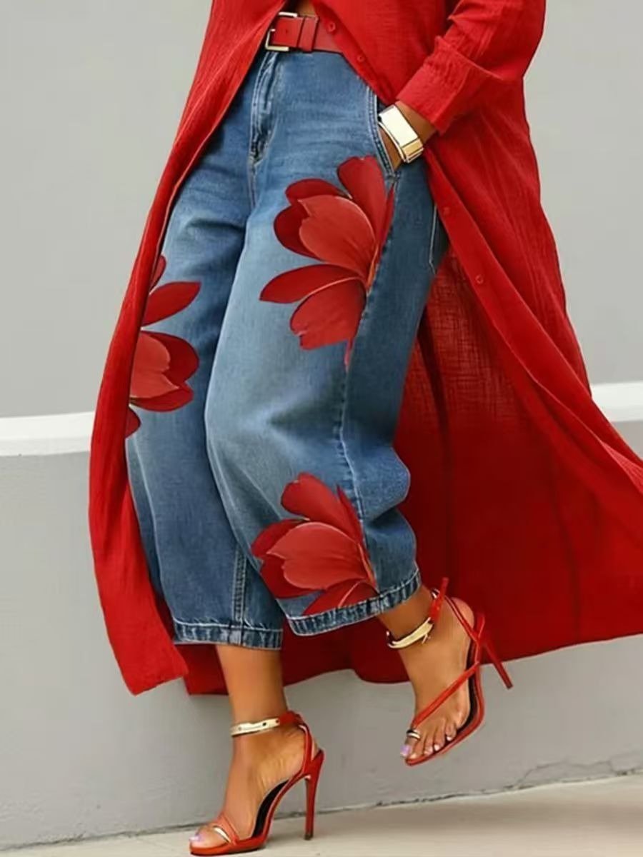 FLORA | Jeans Anchos + Camisa GRATIS - SC