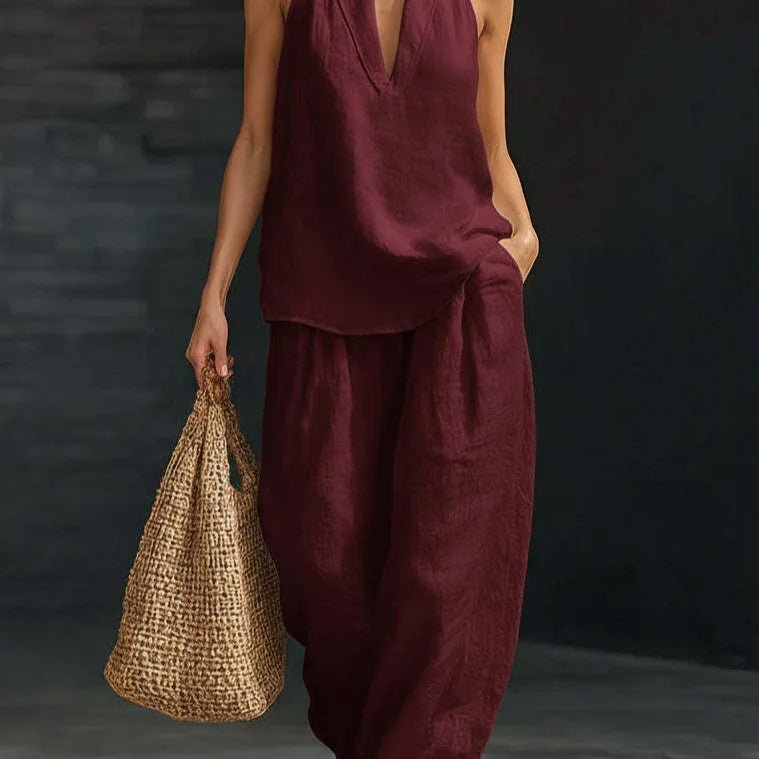 Itzel | Conjunto Casual Sin Mangas - SC
