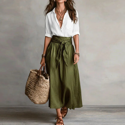 Daniela | Falda Midi + Camisa Negra GRATIS