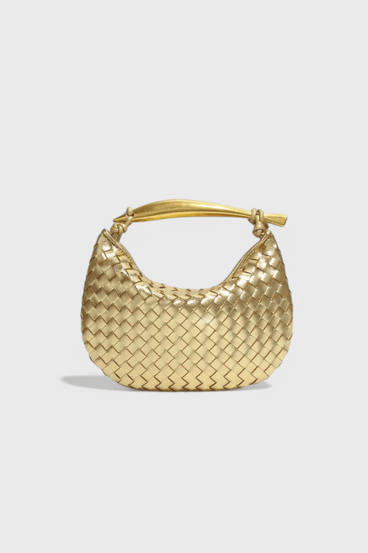 Bolso Gerda Woven con Asa de Oro - SC