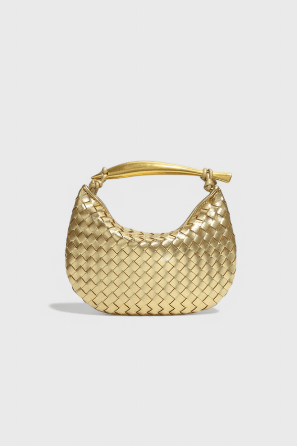 Bolso Gerda Woven con Asa de Oro - SC