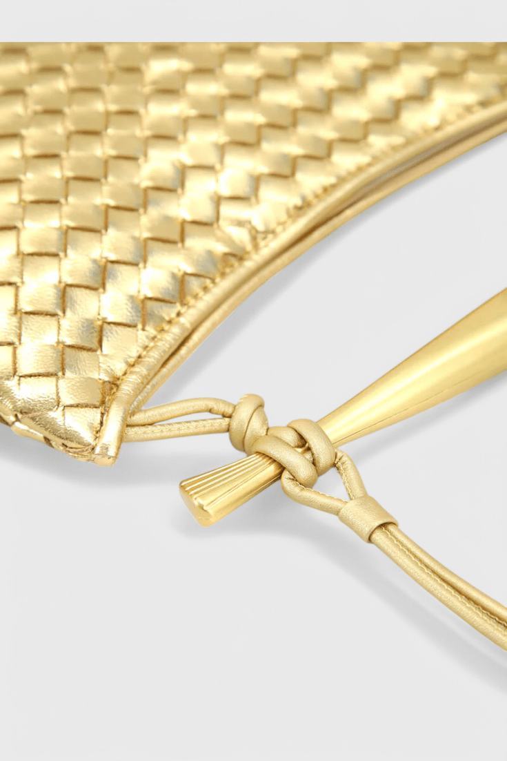 Bolso Gerda Woven con Asa de Oro - SC
