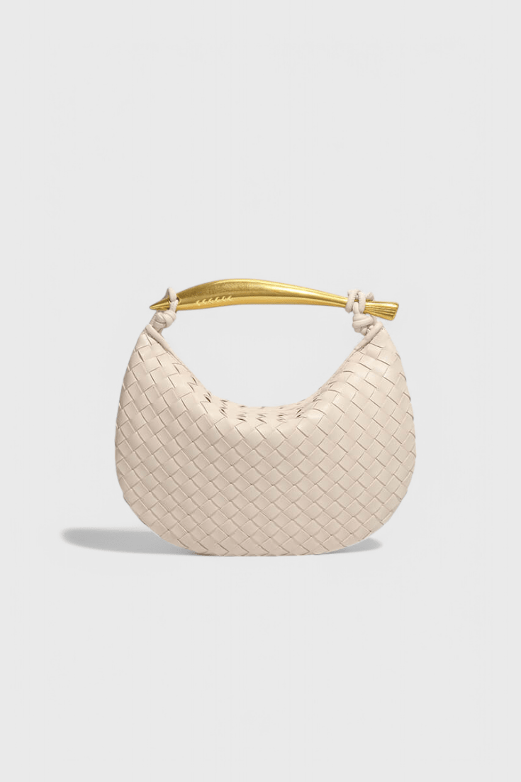 Bolso Gerda Woven con Asa de Oro - SC