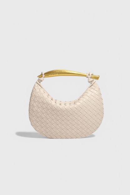 Bolso Gerda Woven con Asa de Oro - SC