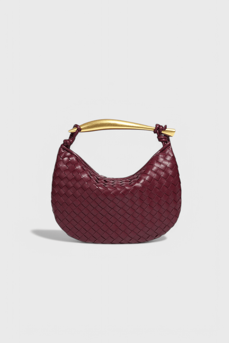 Bolso Gerda Woven con Asa de Oro - SC
