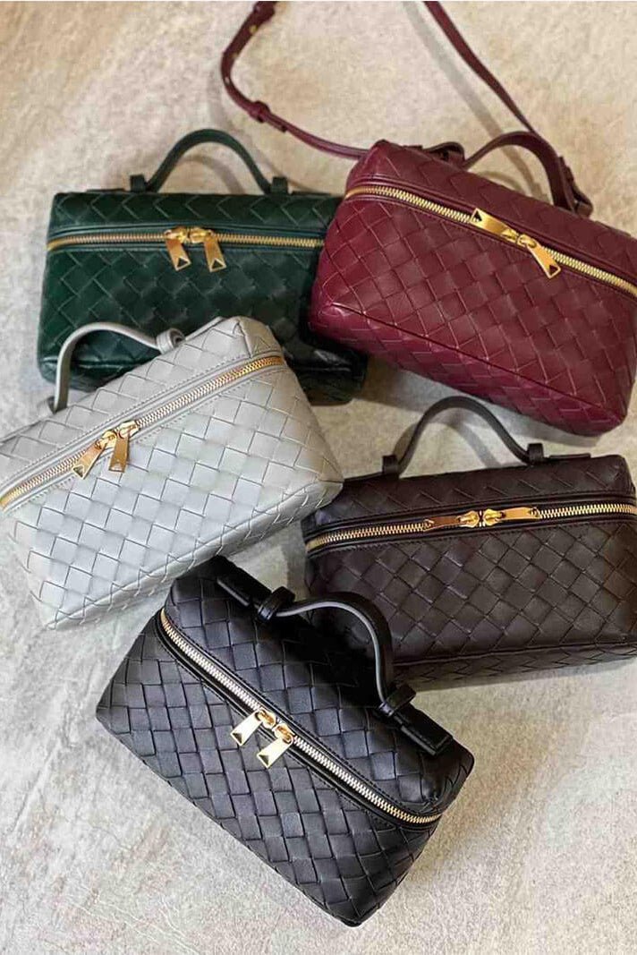 Bolso Mini Woven Milla con Acentos Dorados - SC