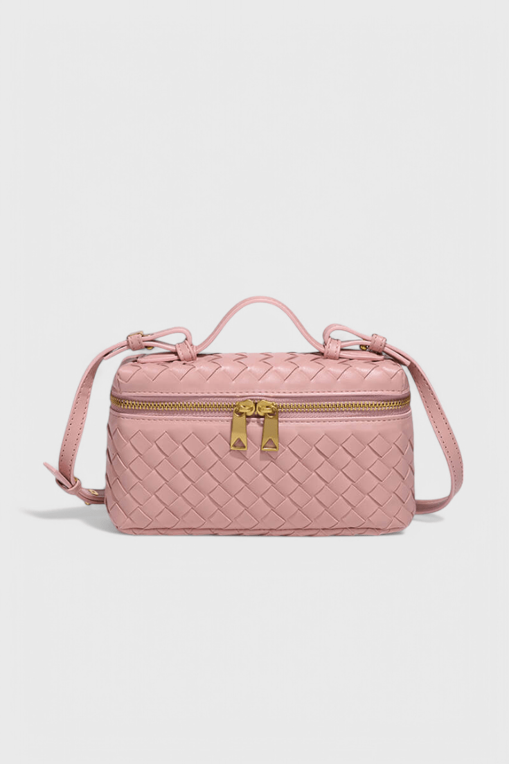 Bolso Mini Woven Milla con Acentos Dorados - SC