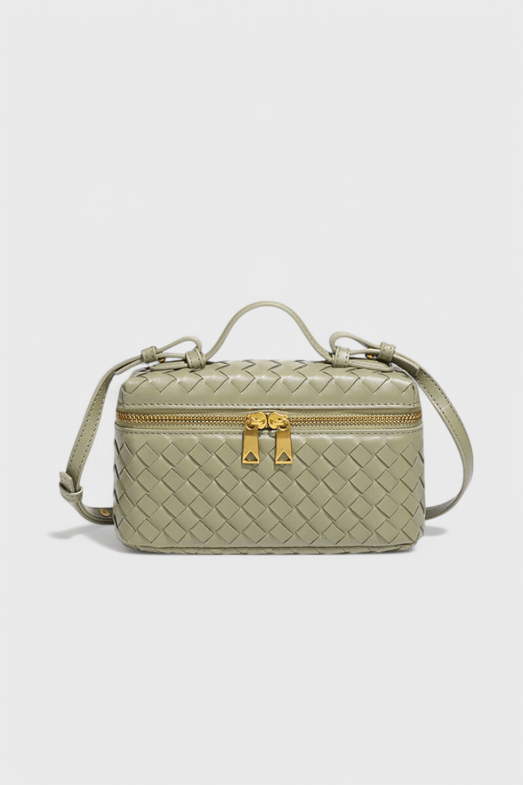 Bolso Mini Woven Milla con Acentos Dorados - SC