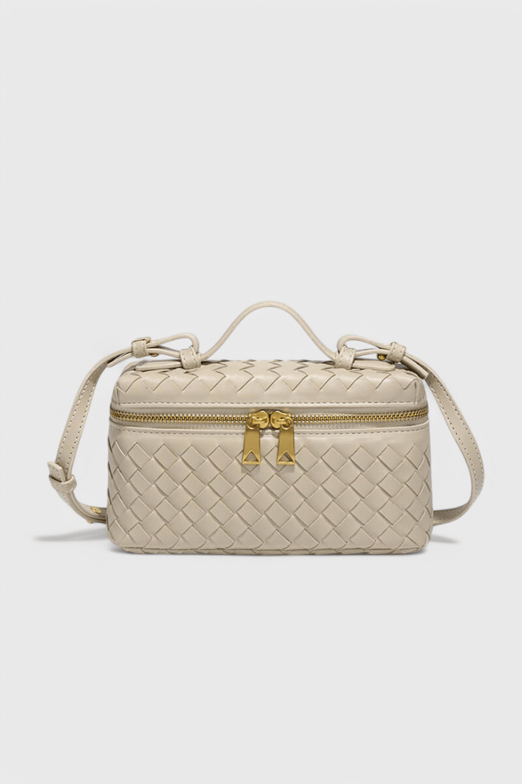 Bolso Mini Woven Milla con Acentos Dorados - SC