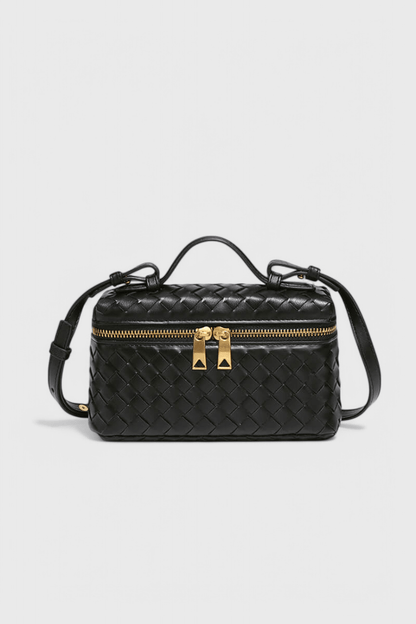 Bolso Mini Woven Milla con Acentos Dorados - SC