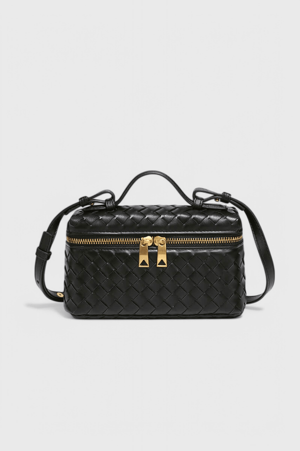 Bolso Mini Woven Milla con Acentos Dorados - SC