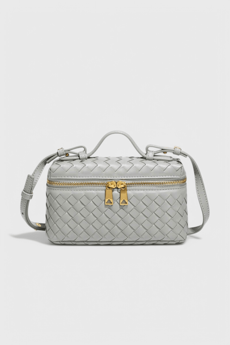 Bolso Mini Woven Milla con Acentos Dorados - SC