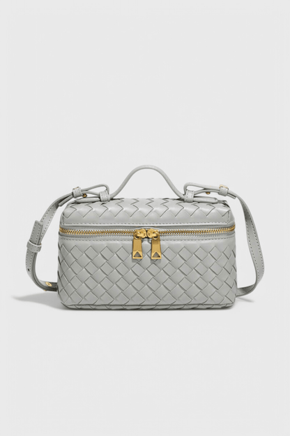 Bolso Mini Woven Milla con Acentos Dorados - SC