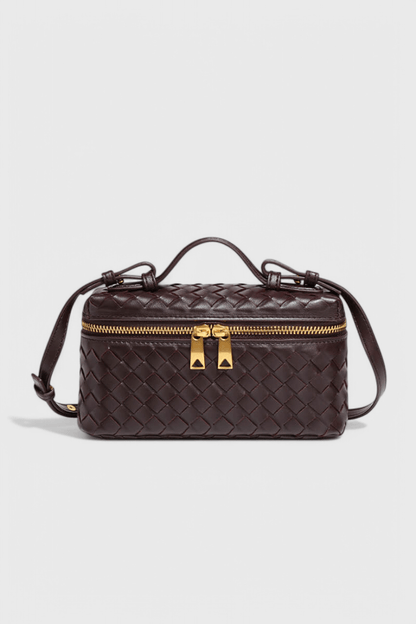 Bolso Mini Woven Milla con Acentos Dorados - SC