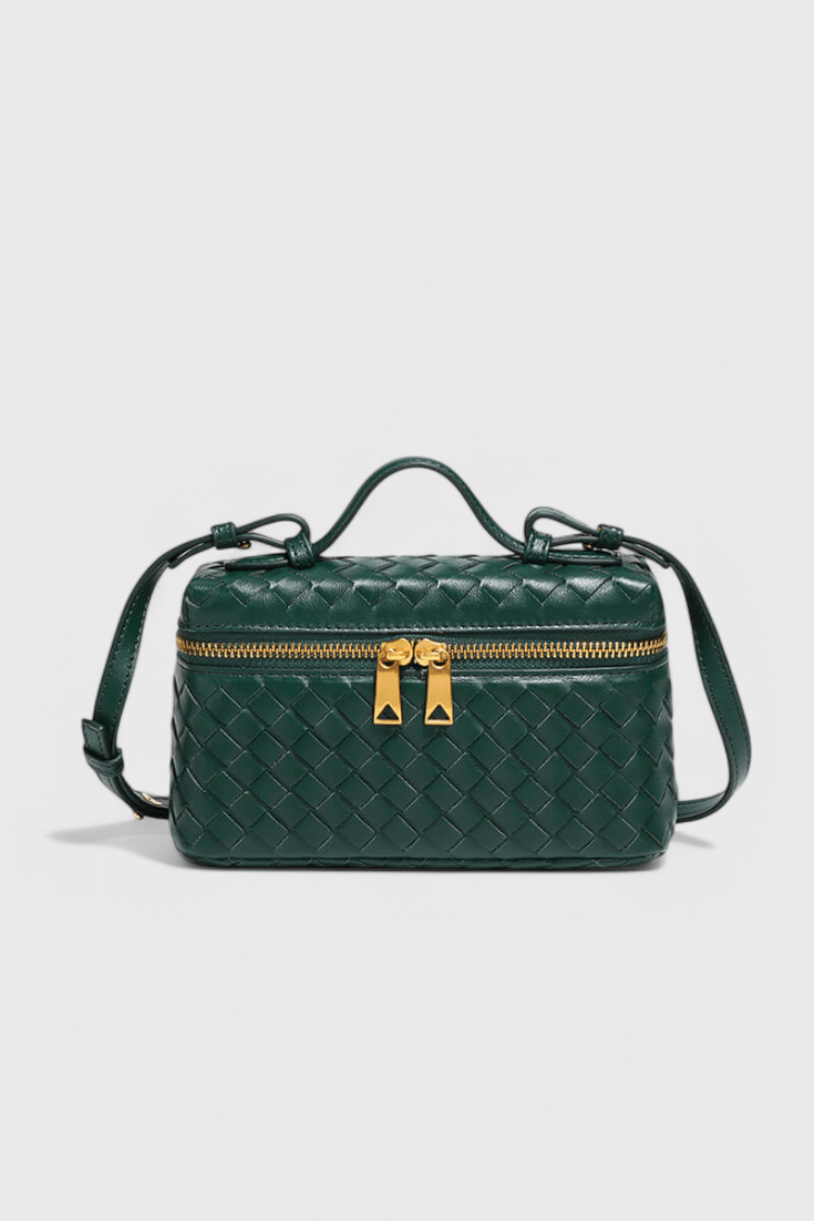 Bolso Mini Woven Milla con Acentos Dorados - SC