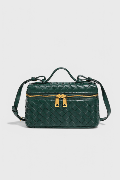 Bolso Mini Woven Milla con Acentos Dorados - SC