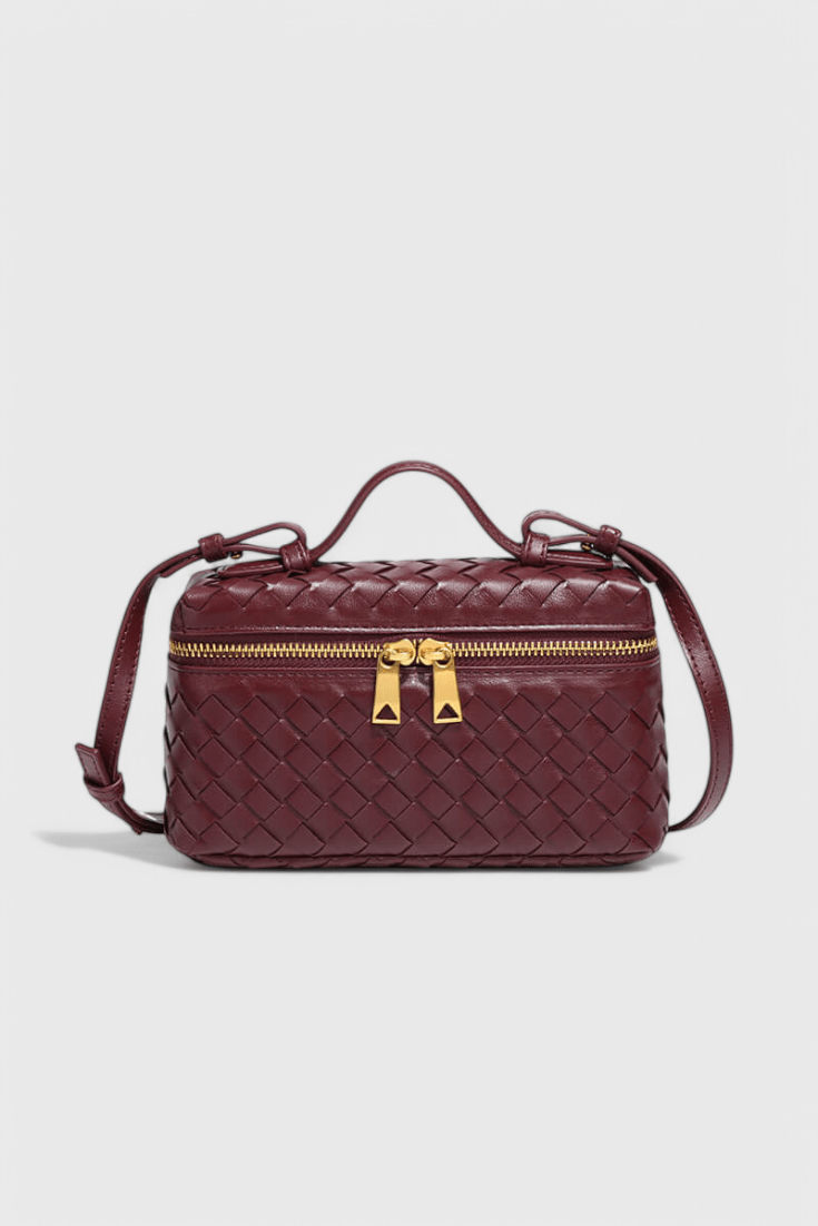 Bolso Mini Woven Milla con Acentos Dorados - SC