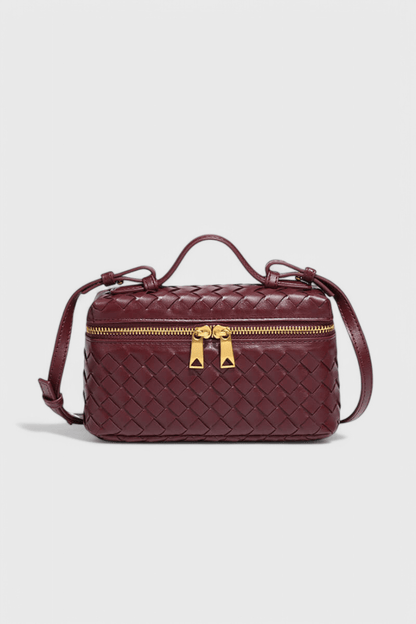 Bolso Mini Woven Milla con Acentos Dorados - SC