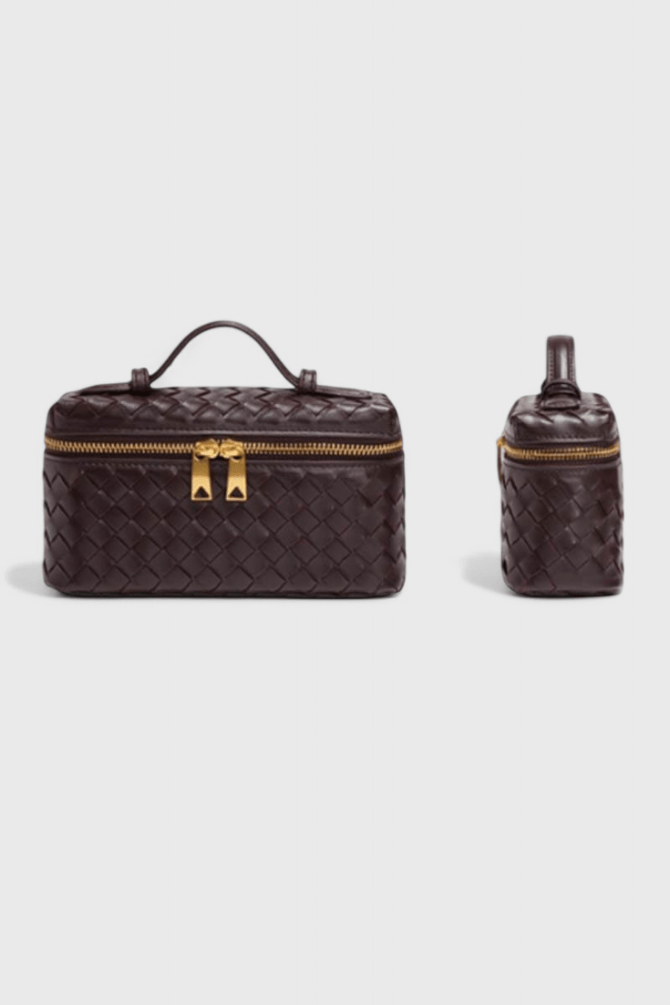 Bolso Mini Woven Milla con Acentos Dorados - SC