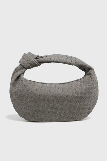 Bolso Tejido Mediano Lila con Detalle de Nudo - SC