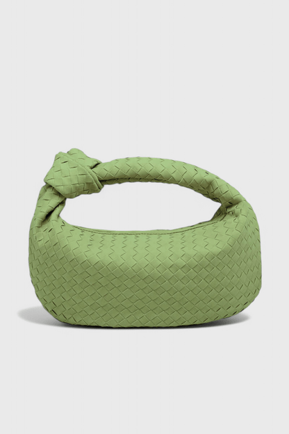 Bolso Tejido Mediano Lila con Detalle de Nudo - SC