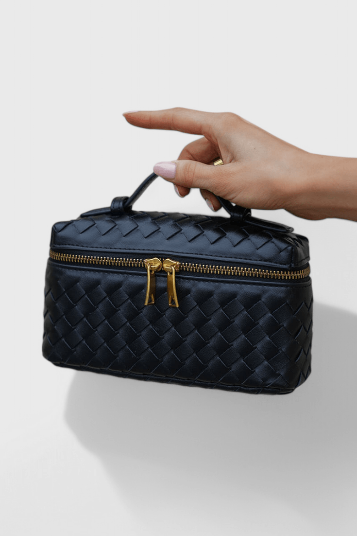 Bolso Mini Woven Milla con Acentos Dorados - SC